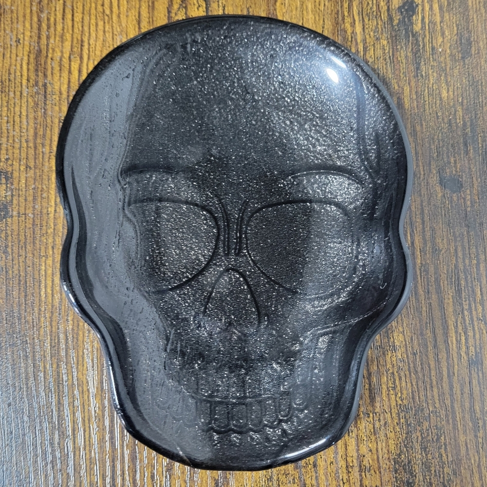 Black Skull Spoon Rest